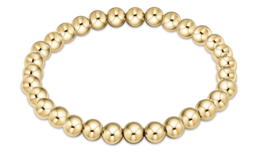 Classic Gold 6mm Bead Bracelet