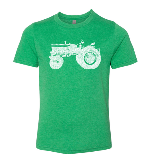 Youth Green Tractor Shirt