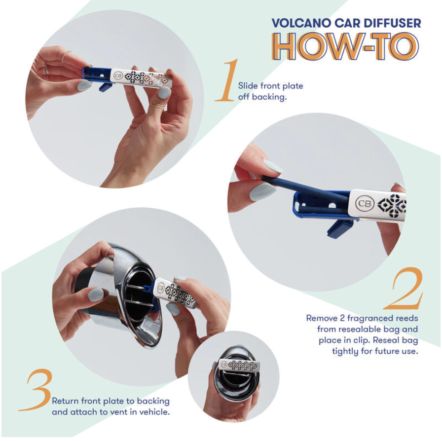 Volcano Car Diffuser + Refill