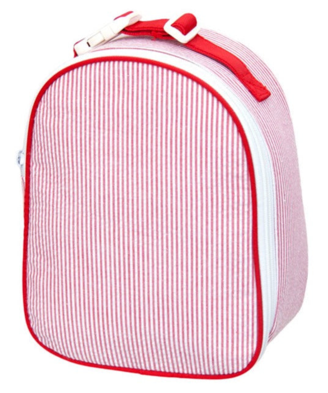 Red Seersucker LunchBox