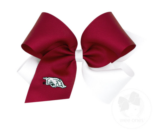 Medium Two Tone Razorback Bow