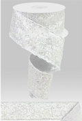 Sequin Metallic Dupioni White