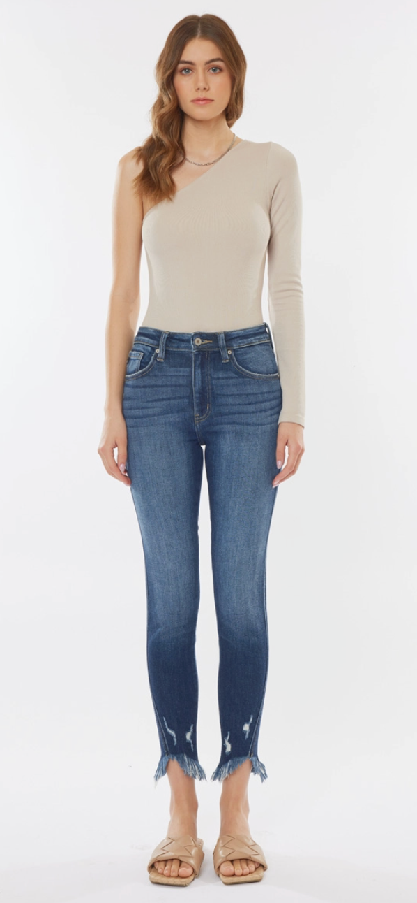 Emily Frayed Hem Skinny Jeans