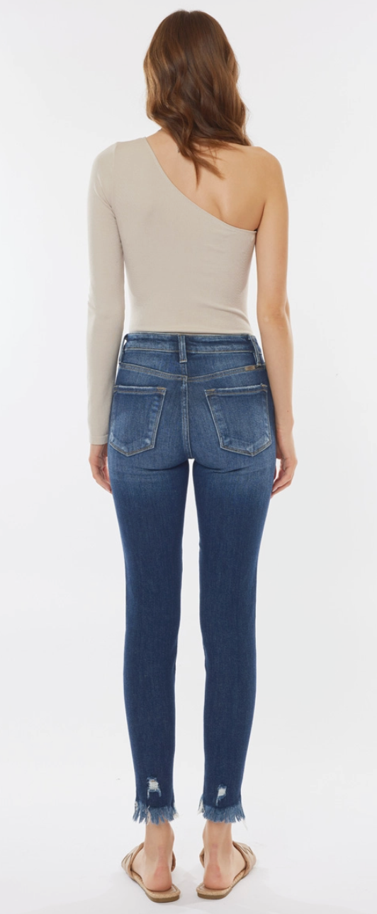 Emily Frayed Hem Skinny Jeans