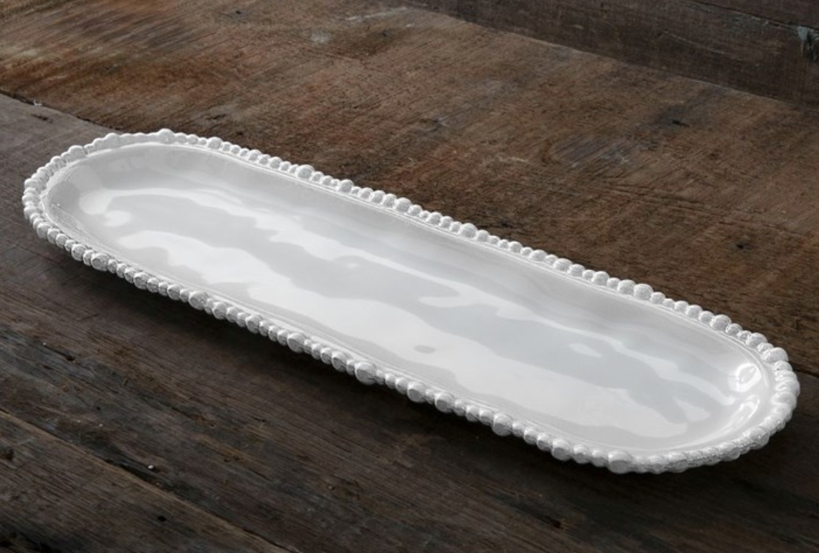 VIDA Alegria Medium Baquette Platter-white