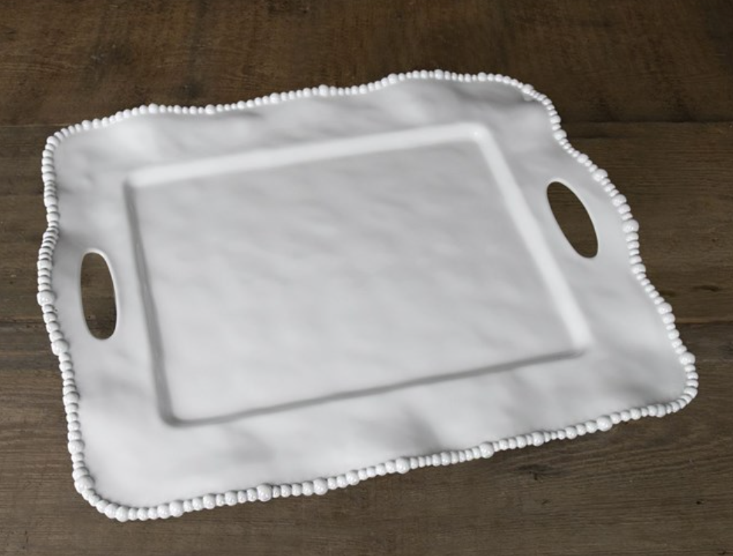 VIDA Alegria Rectangle Tray w/handles