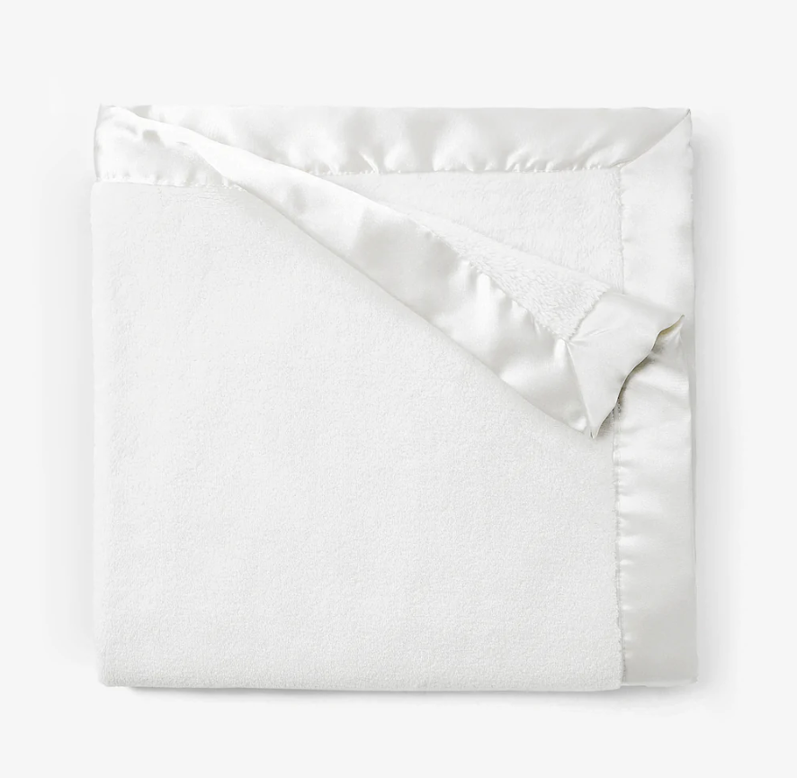 White Elegant Baby Blanket