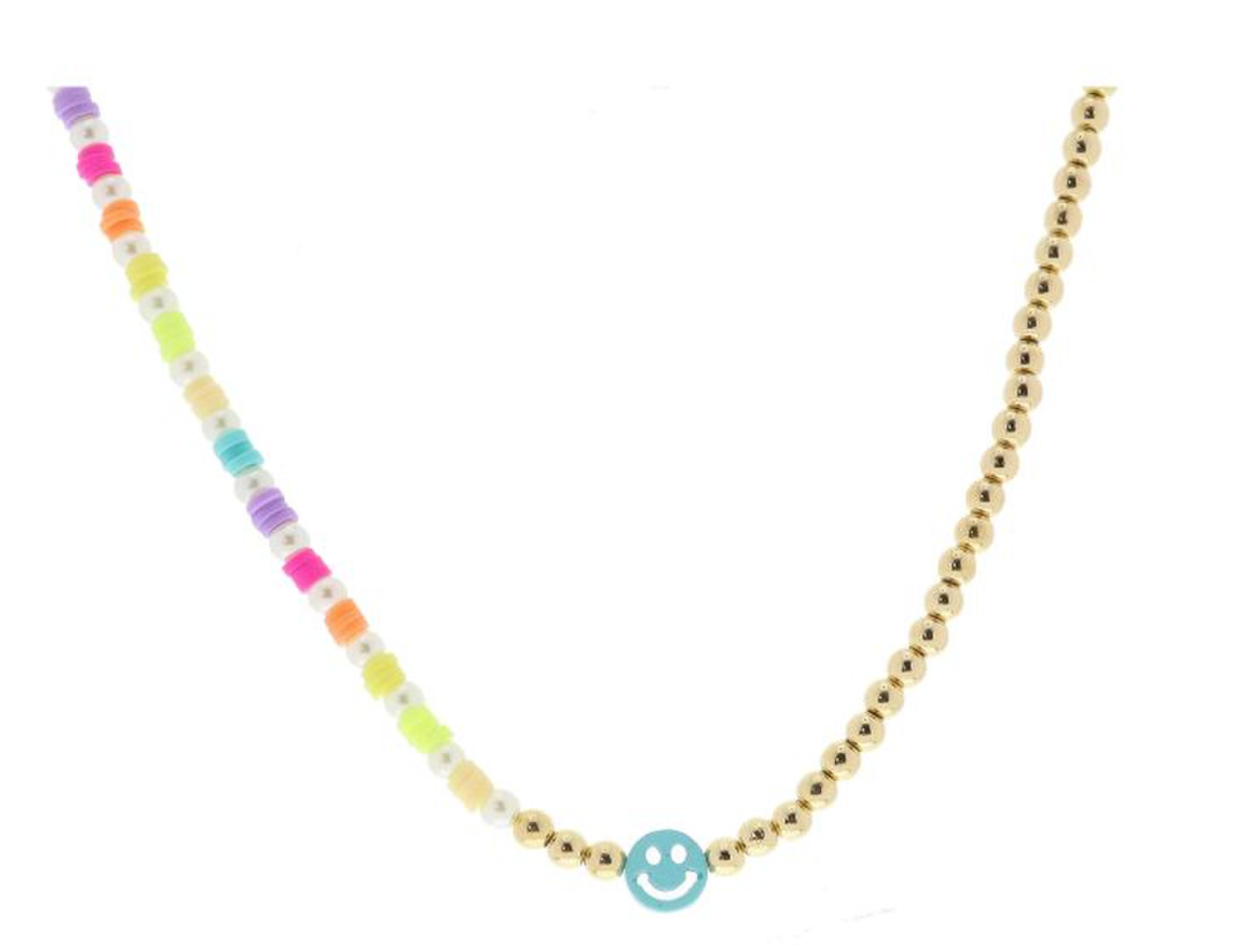 Kids Giggles Necklaces, Pearls-Teal