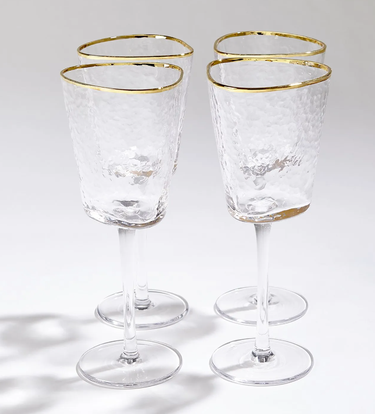 Hammered Wine Glass - Set of 2