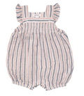 Nautical ticking Stripe Smocked Shortie