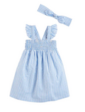 Blue/White Smocked Sundress