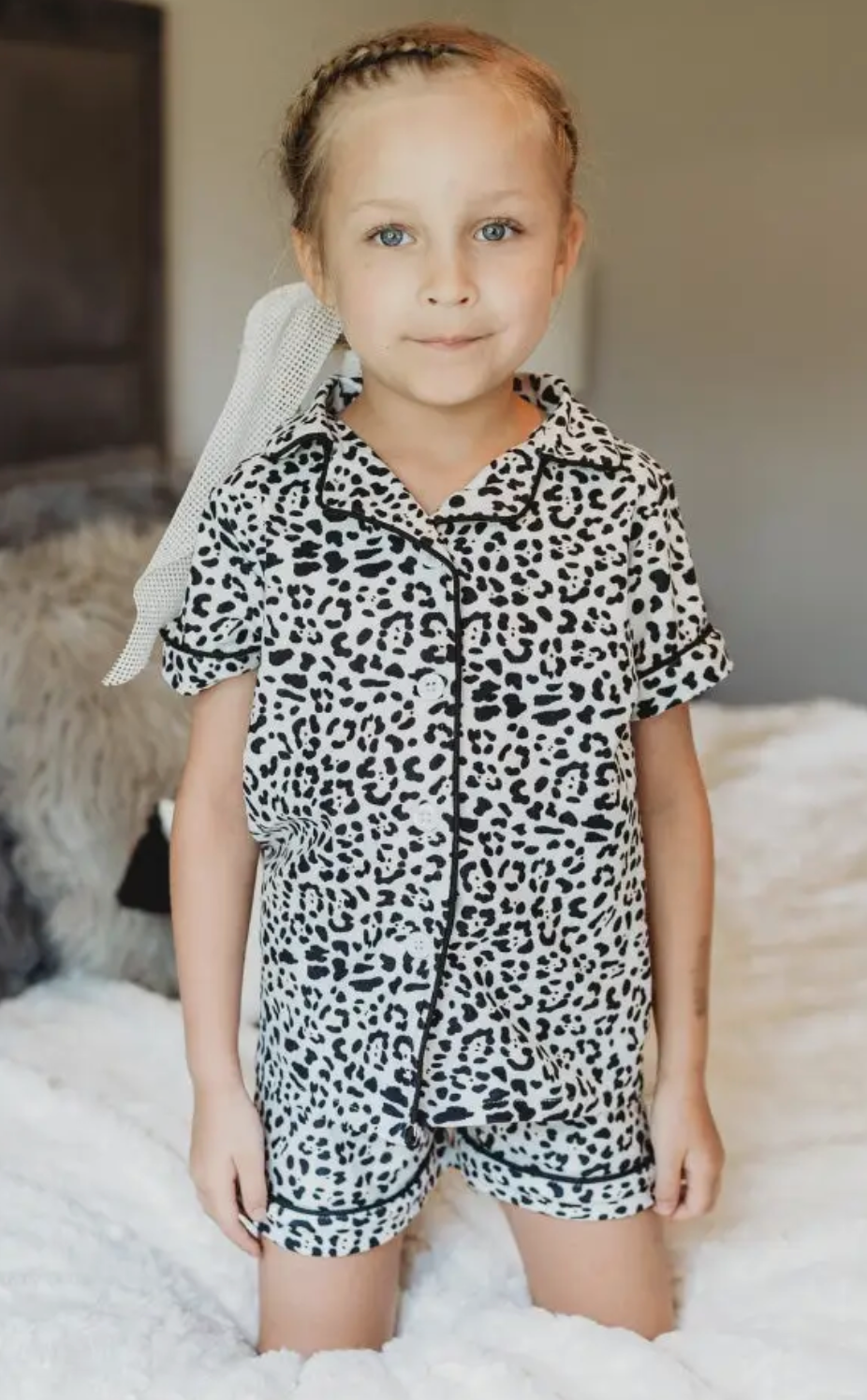 Leopard Button Down Pajamas