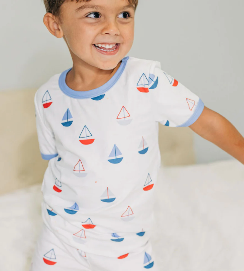 Sailboats Pajama Short set