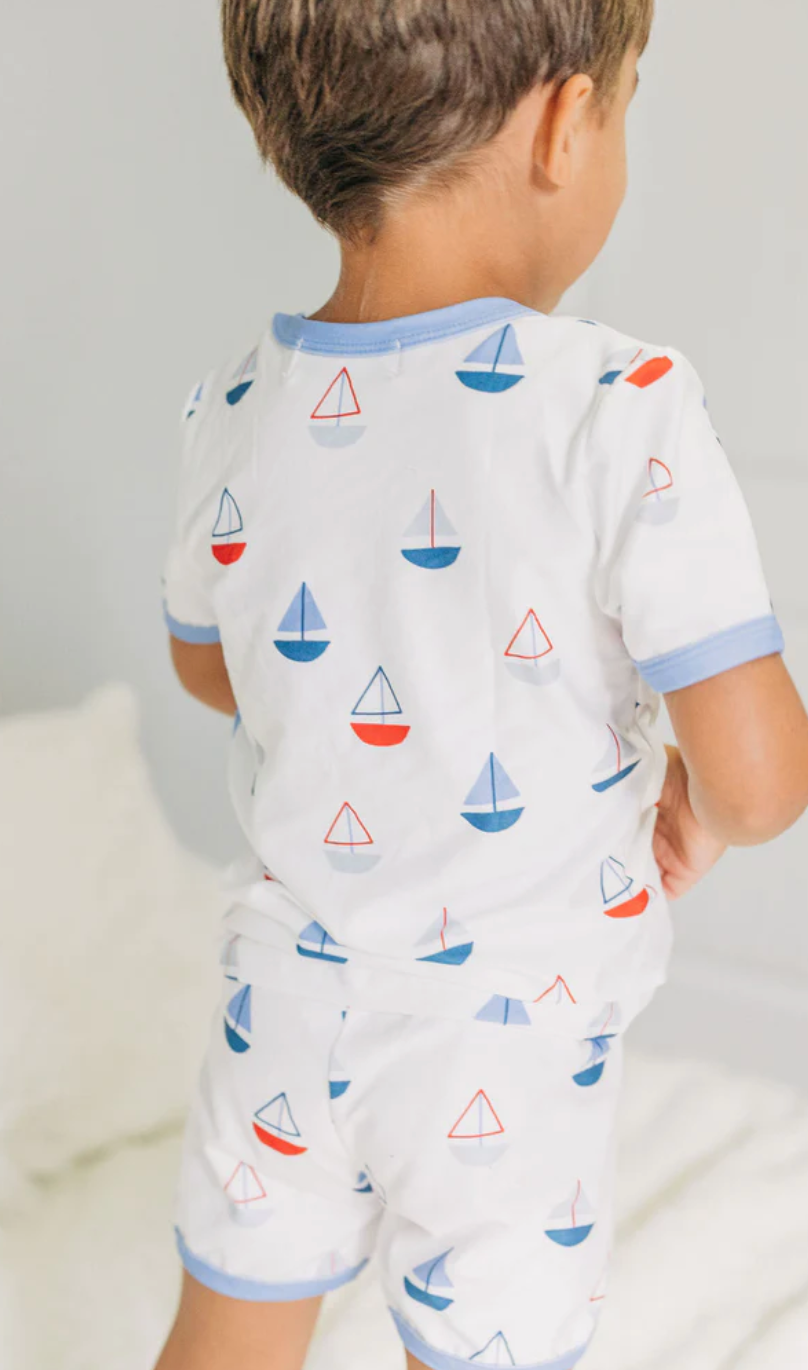 Sailboats Pajama Short set