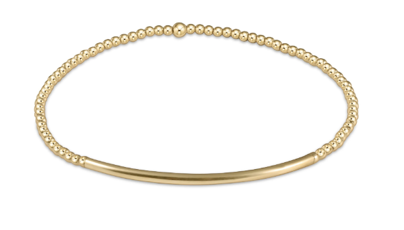 Classic Gold 3mm Bead Bracelet - Bliss Bar