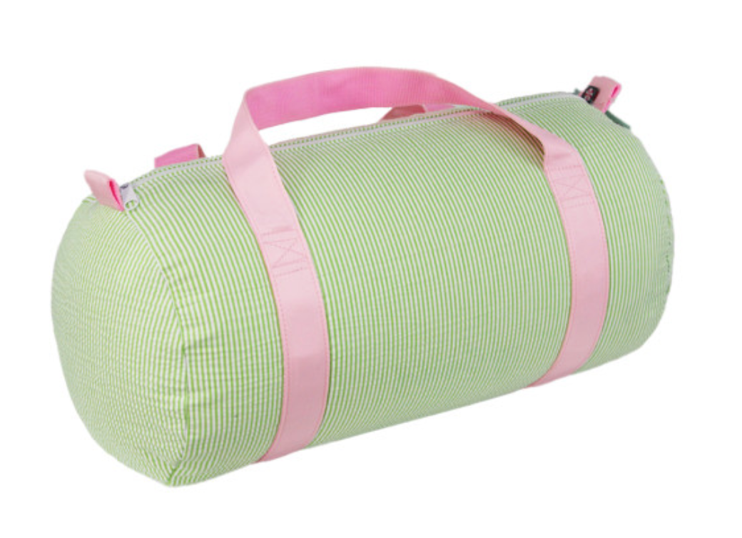 Sweet Pea Seersucker Duffle