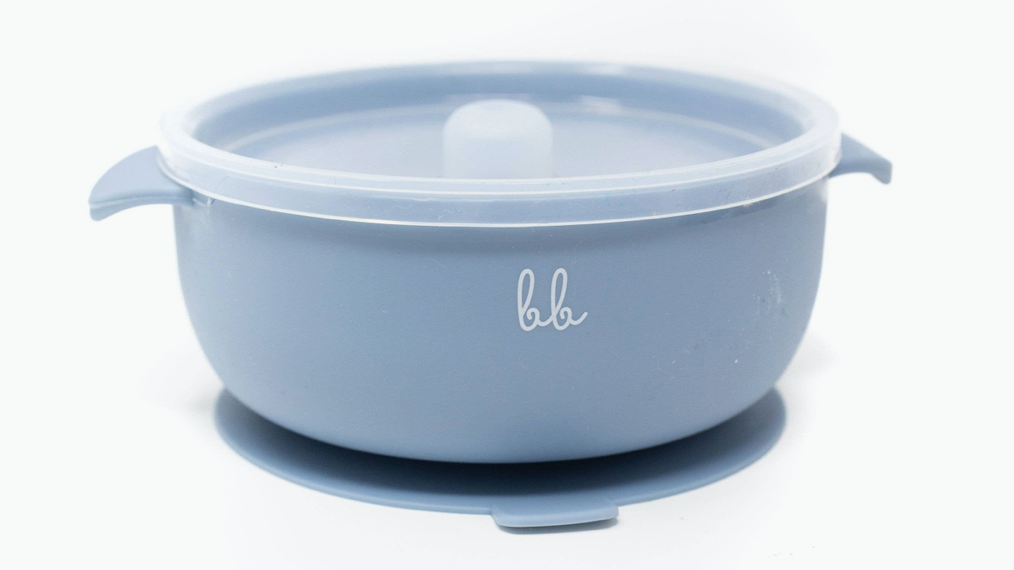 Silicone Suction Bowl w/Lid