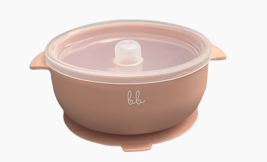 Silicone Suction Bowl w/Lid