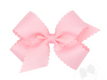 Medium Scallop Bow- Light Pink