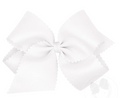 Large Scallop Bow- White