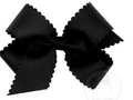 Medium Scallop Bow- Black