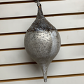Glass Birch Bark Teardrop Ornament